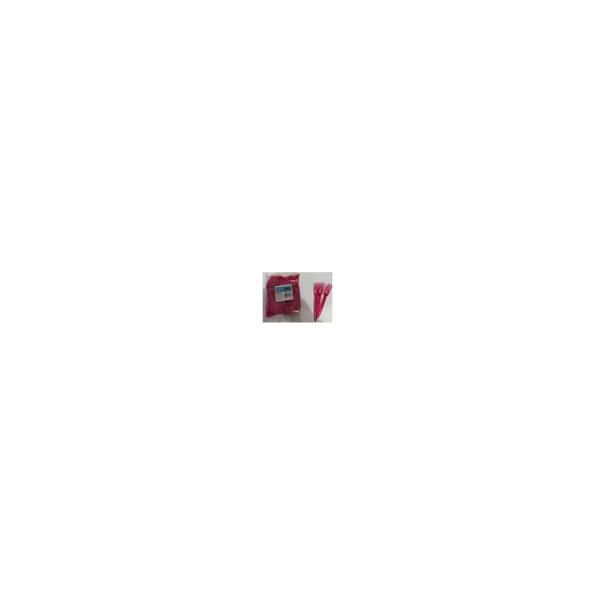 100 ct Plt Forks Fuchsia 24Pk/Cs
